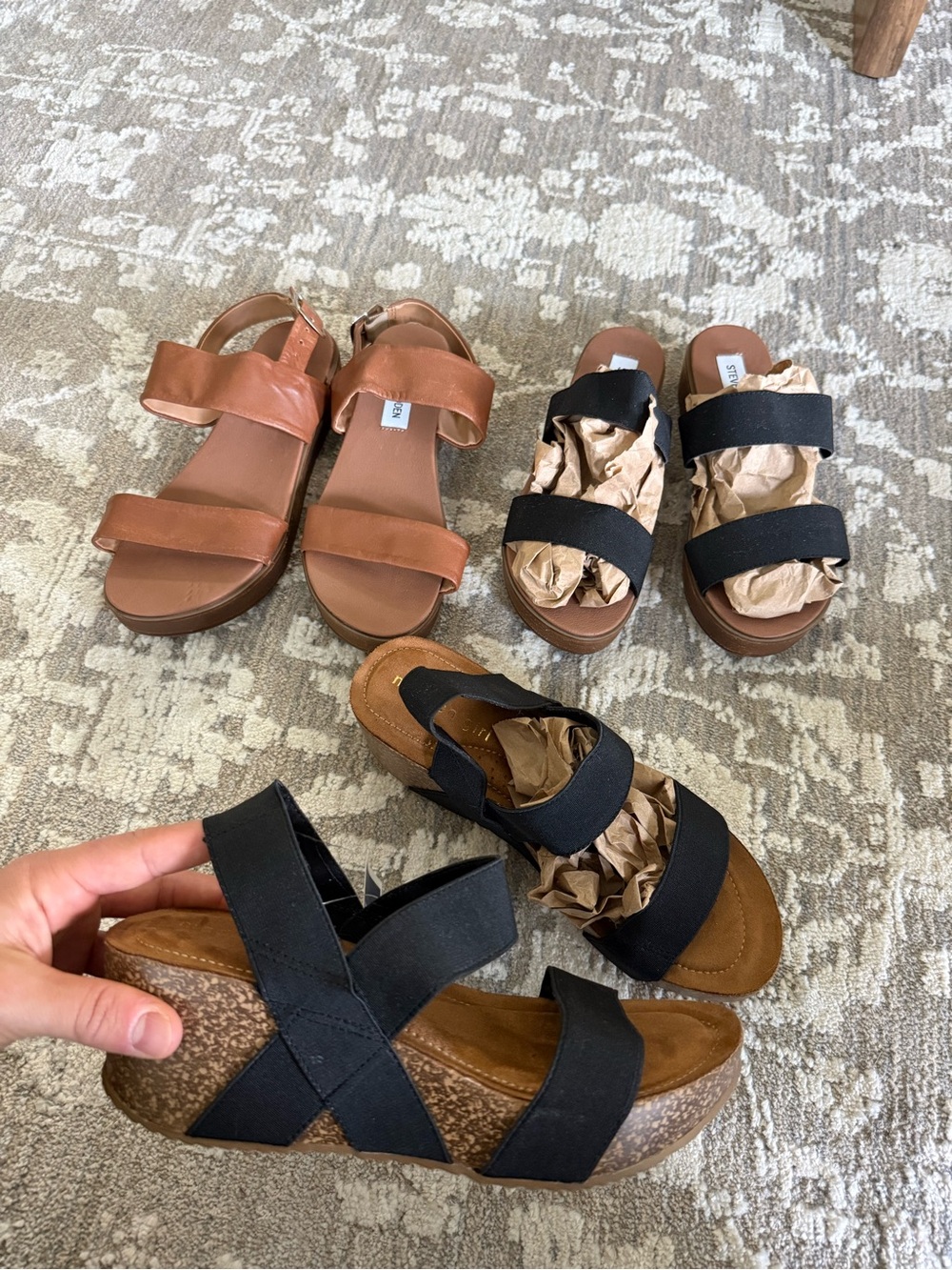 Steve Madden platform sandals & Cork Wedge Sandals